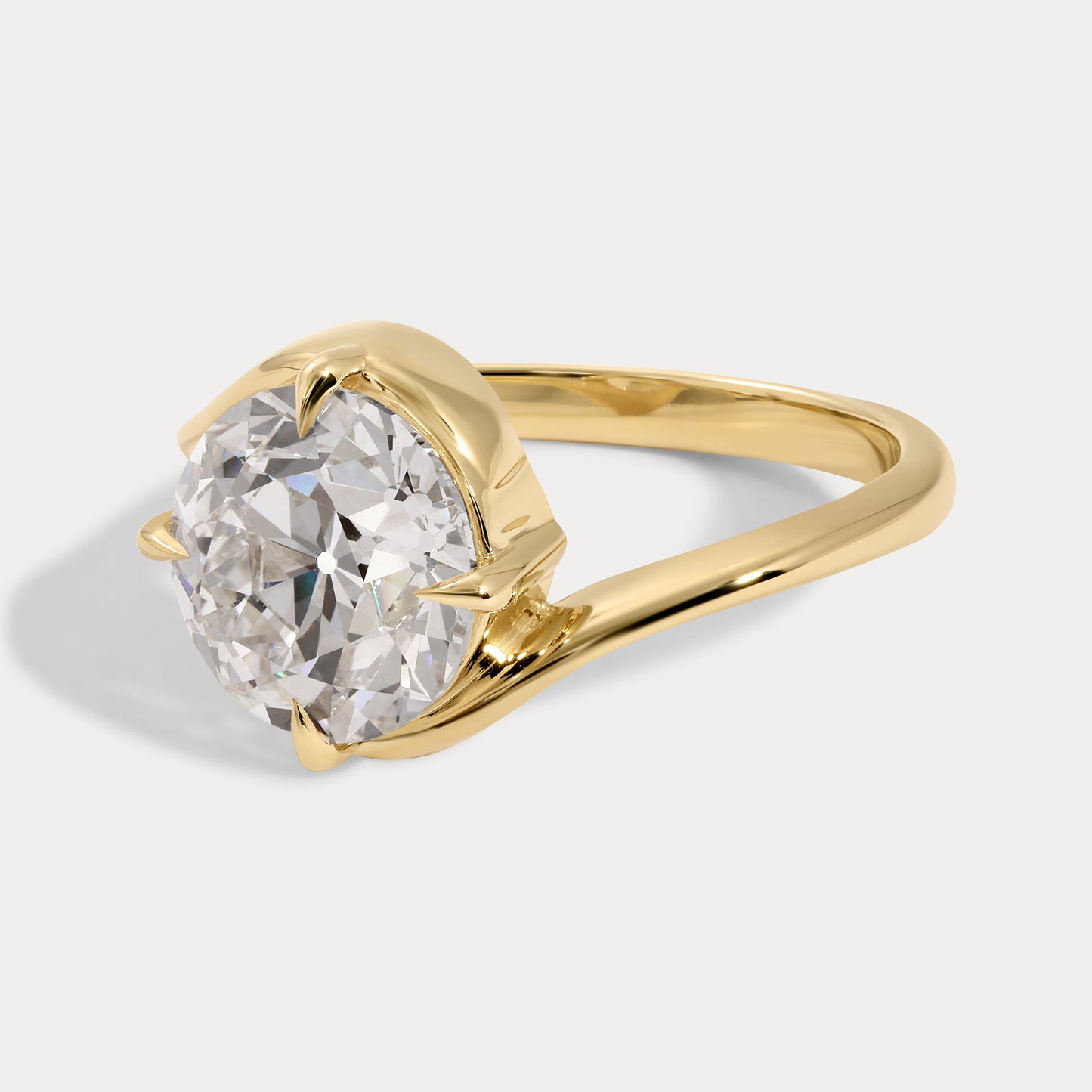Alex - 3.06ct Lab Grown Old European Engagement Ring