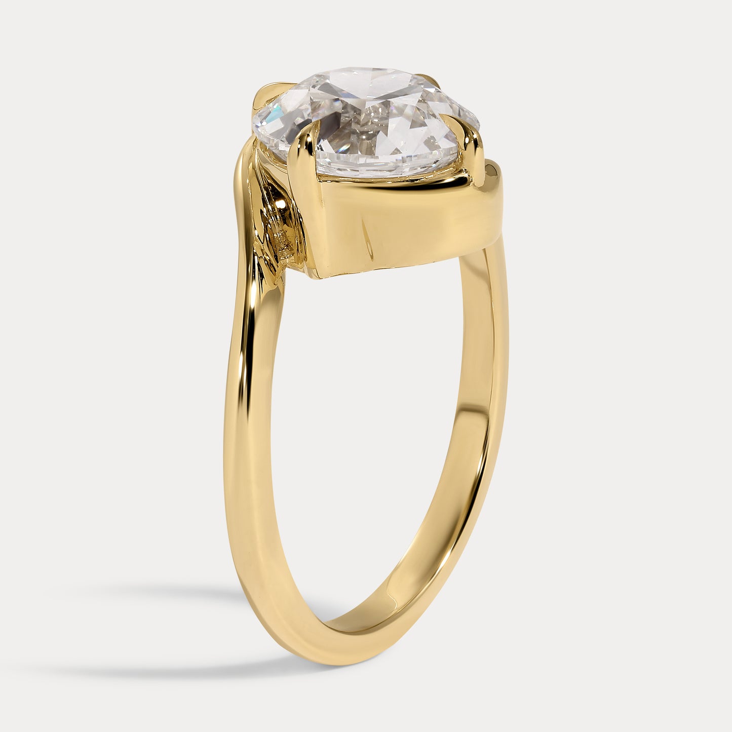 Alex - 3.06ct Lab Grown Old European Engagement Ring