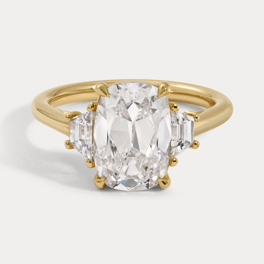 Jeni - 3.18ct Lab Grown Old Mine Engagement Ring