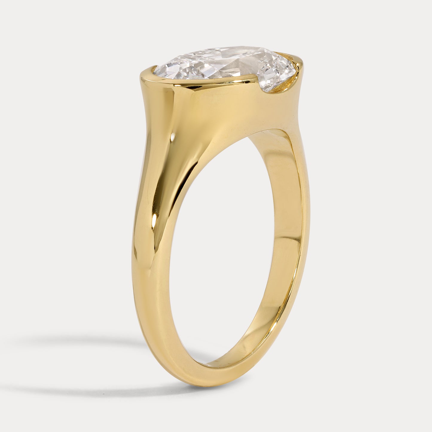 Kaia - 2.57ct Lab Grown Antique Oval Engagement Ring