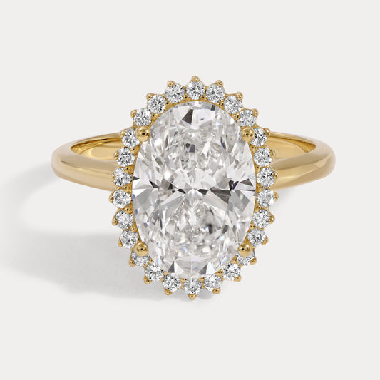 Kate - 3.01ct Lab Grown Oval Engagement Ring