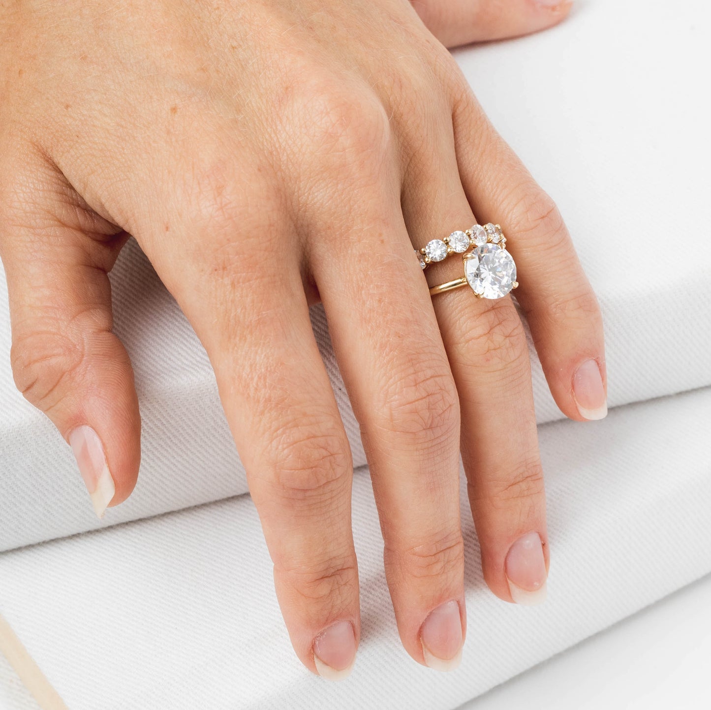 Danielle - 3.20ct Lab Grown Round Engagement Ring