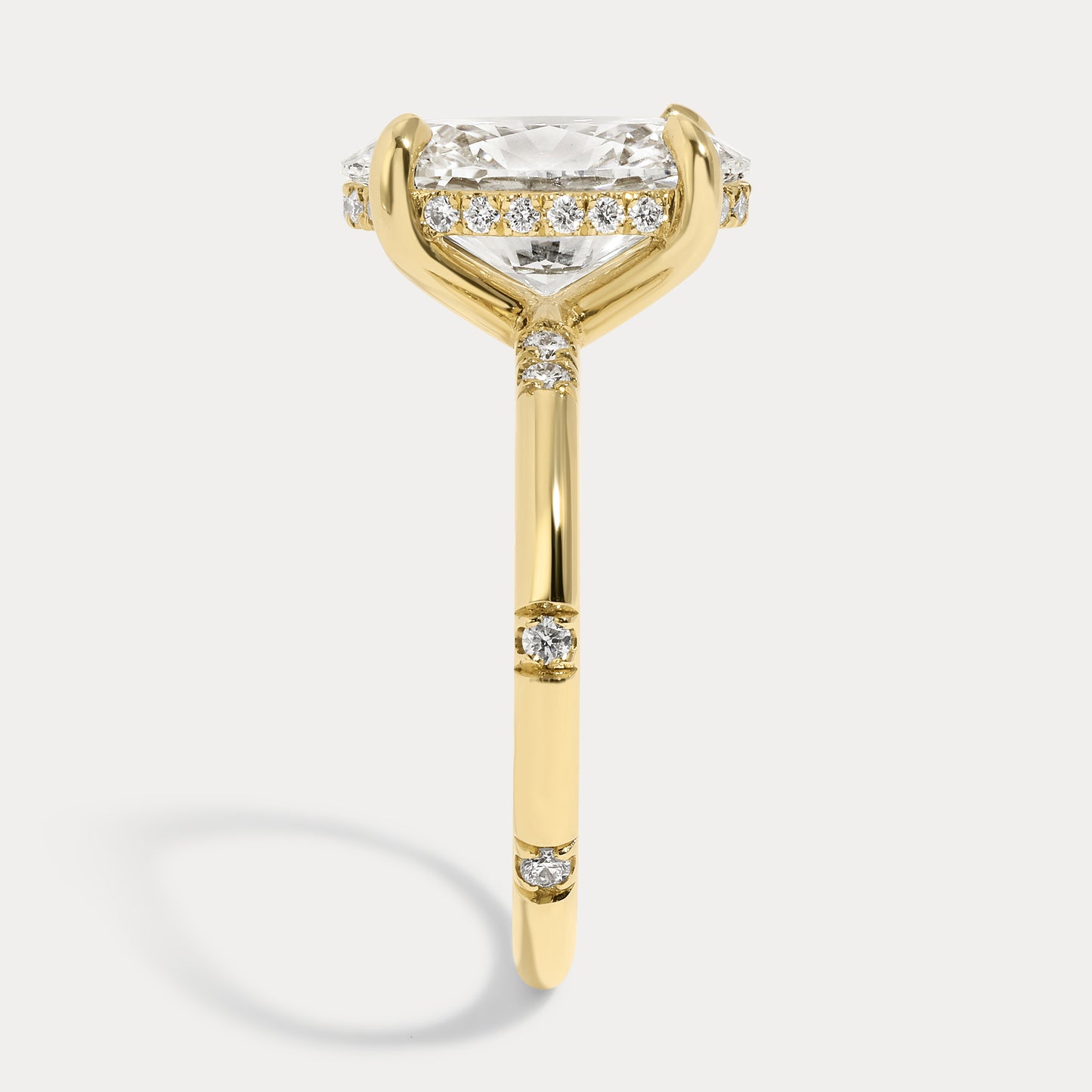 Stella - 3.04ct Lab Grown Oval Engagement Ring