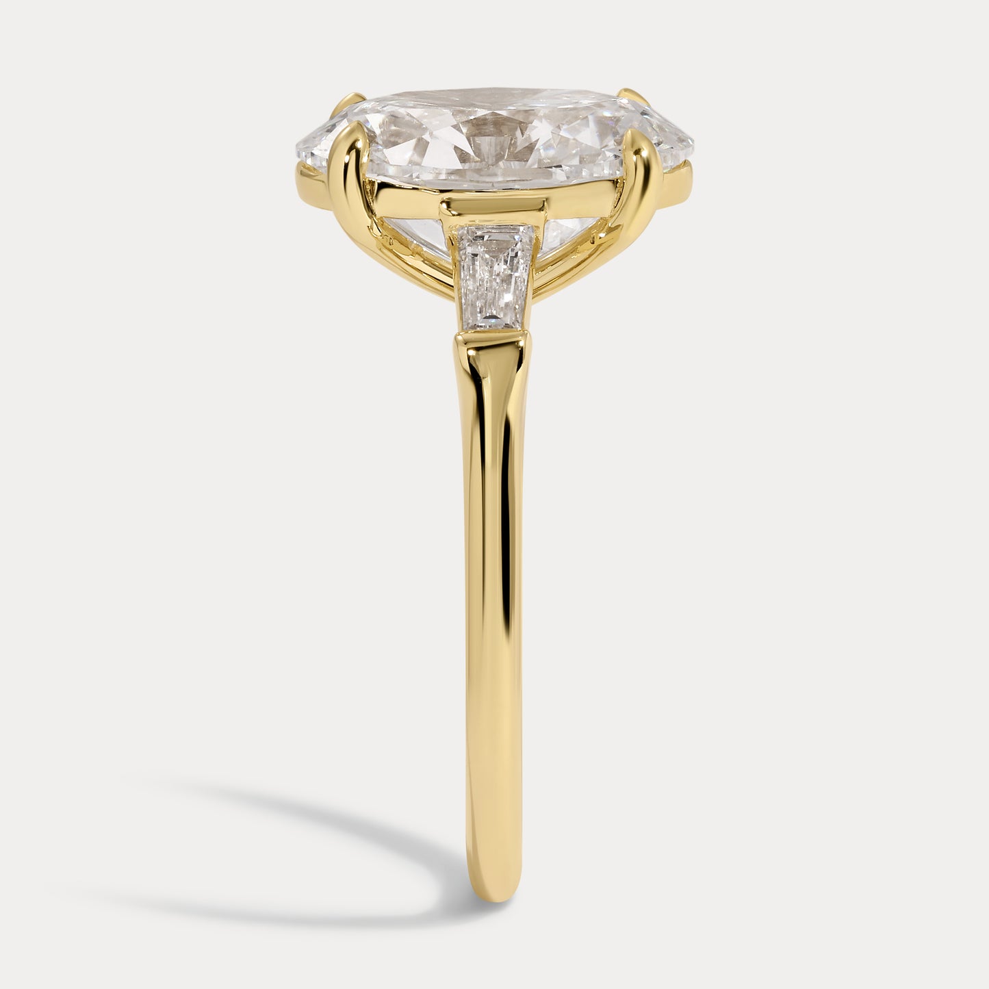 Becca - 4.13ct Lab Grown Antique Oval Engagement Ring