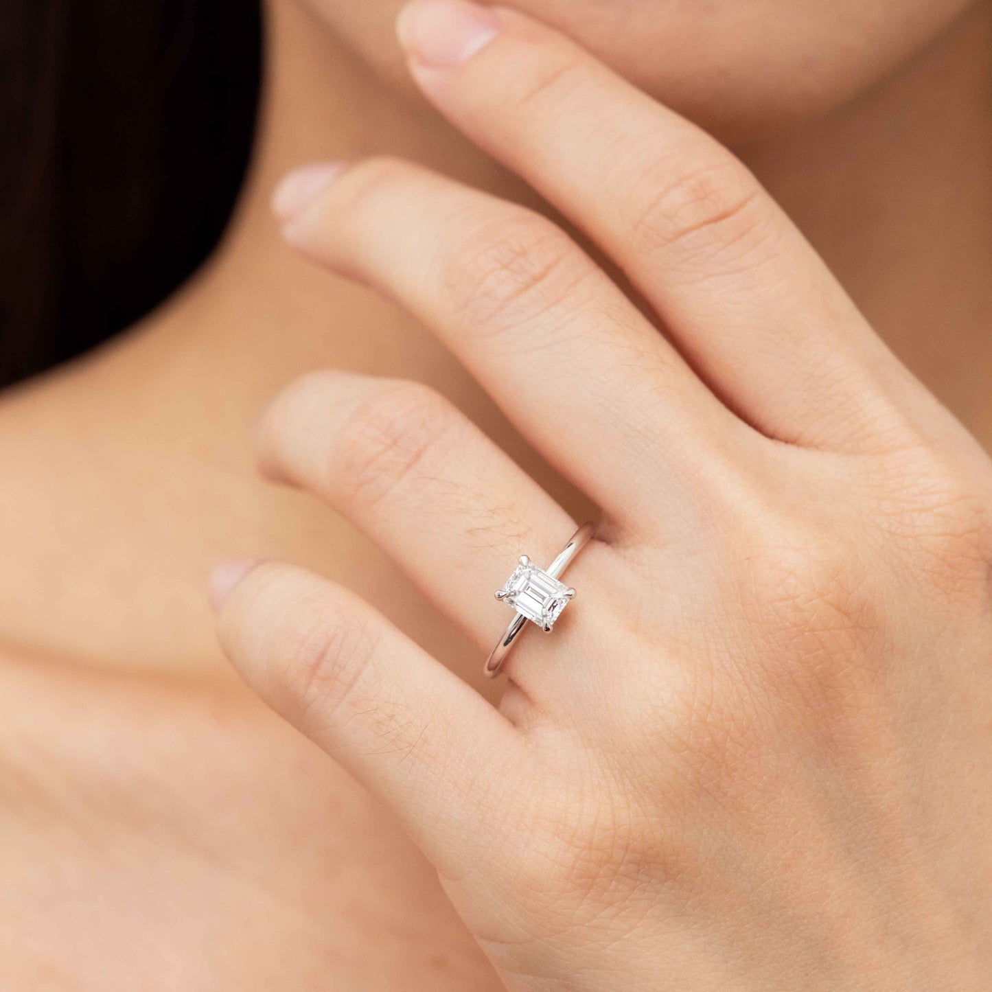 Eden - 1.01ct Earth Mined Emerald Engagement Ring