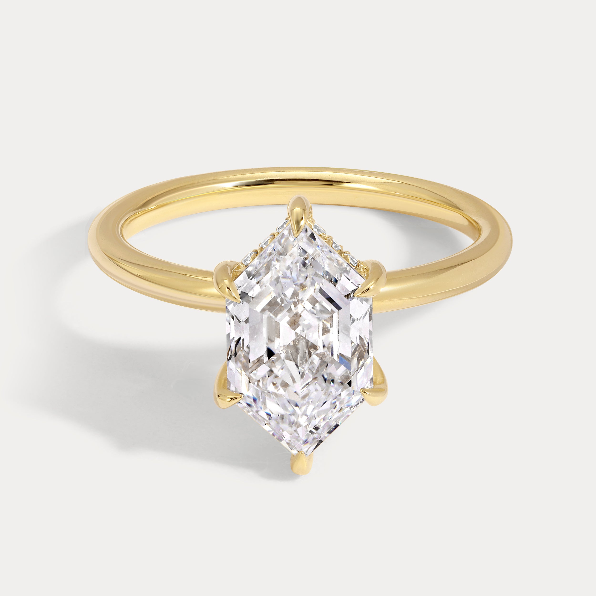 Stacey Lab Grown Hexagon Engagement Ring – JK Diamond