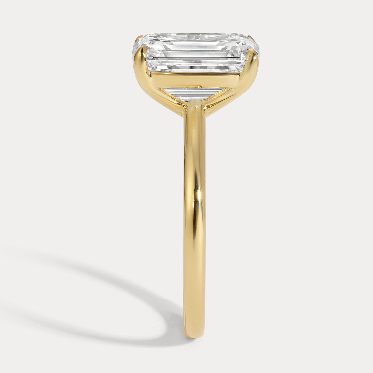 Lenni - 4.02ct Lab Grown Emerald Engagement Ring