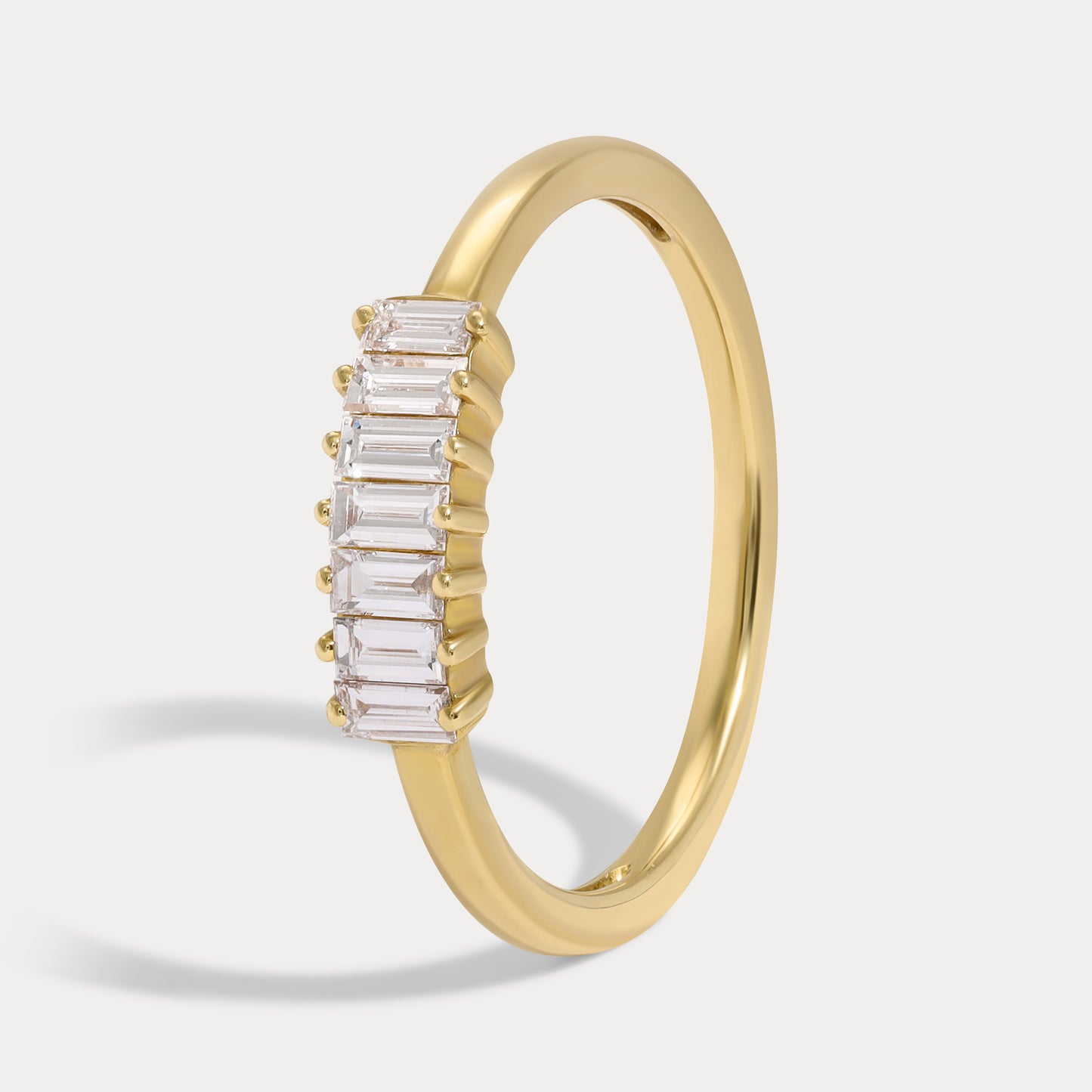 Vertical Baguette Diamond Band