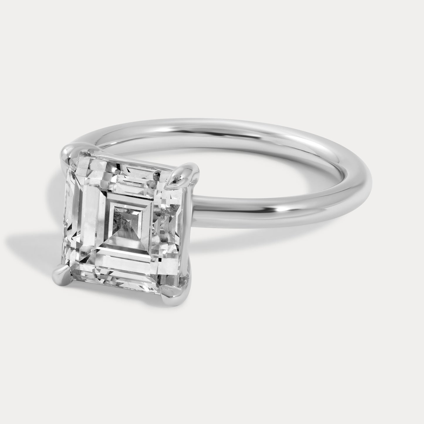 Caitlin - 3.03ct Lab Grown Carre Engagement Ring