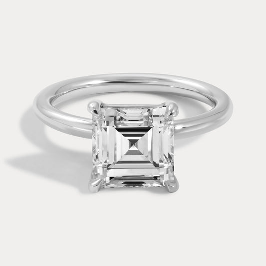 Caitlin - 3.03ct Lab Grown Carre Engagement Ring