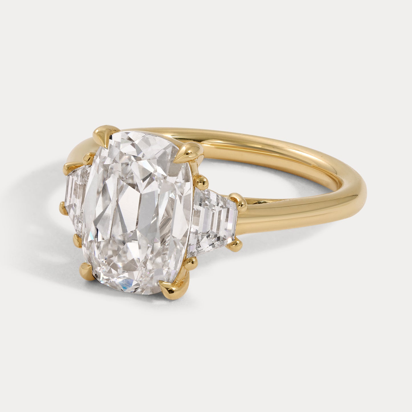 Jeni - 3.18ct Lab Grown Old Mine Engagement Ring