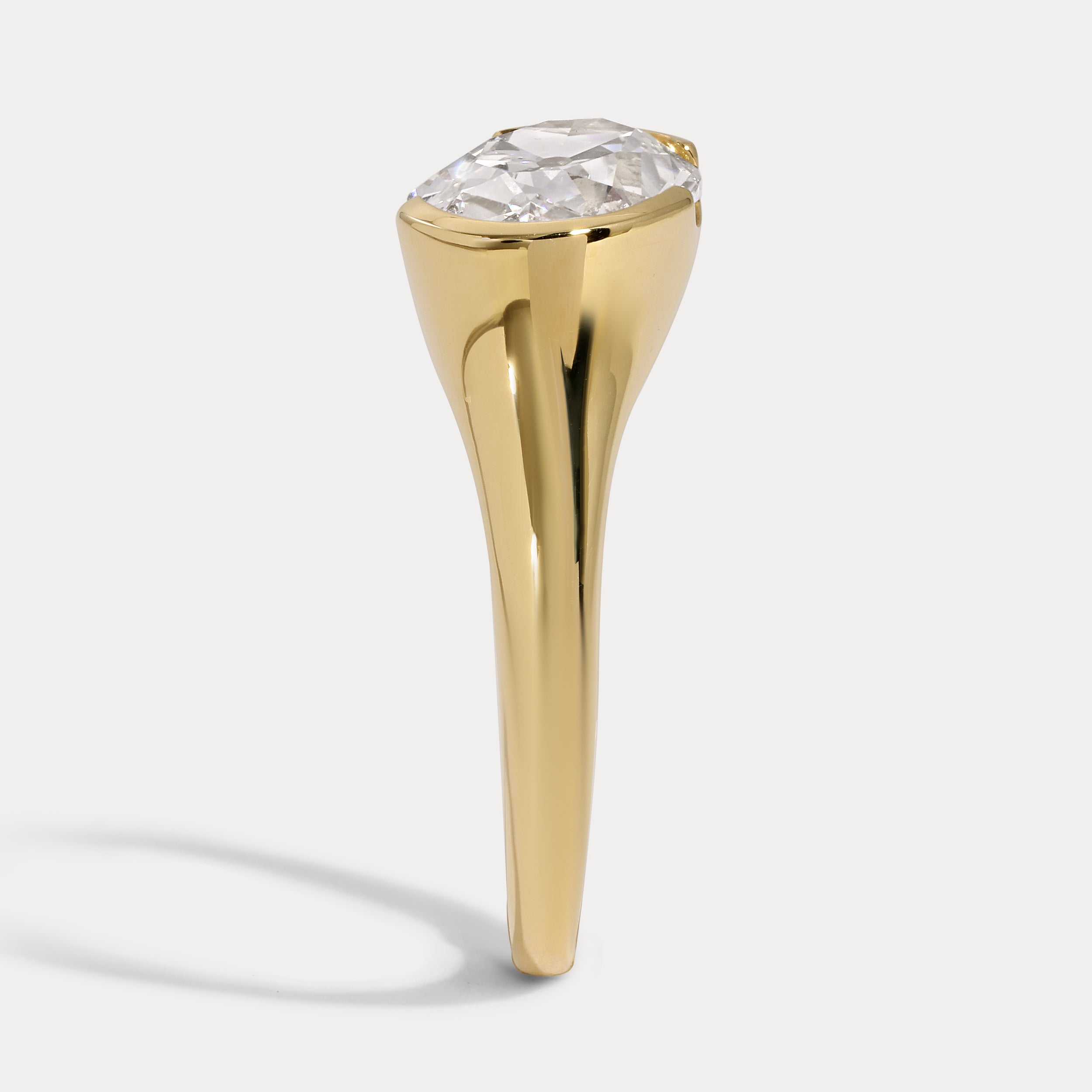Kaia - 2.57ct Lab Grown Antique Oval Engagement Ring – JK Diamond Co.