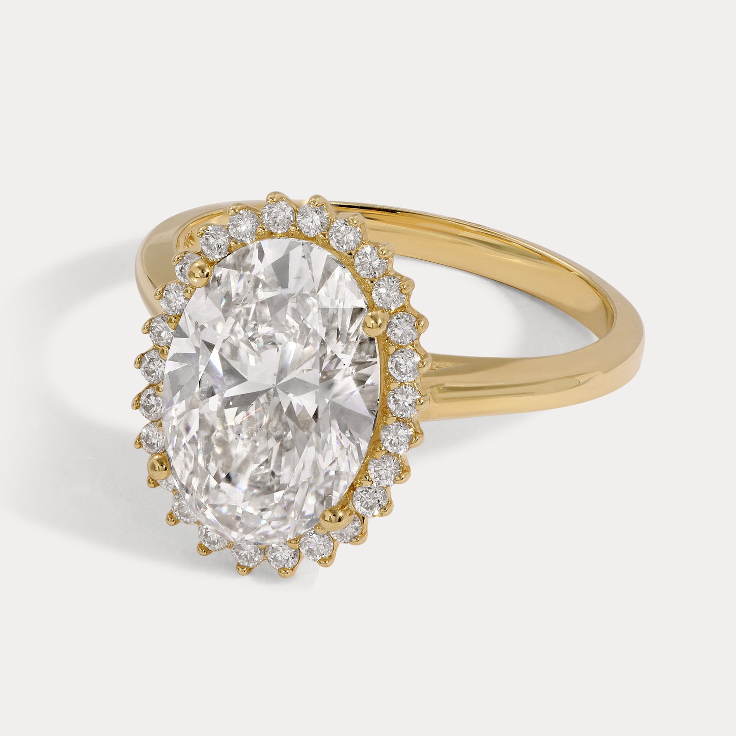 Kate - 3.01ct Lab Grown Oval Engagement Ring