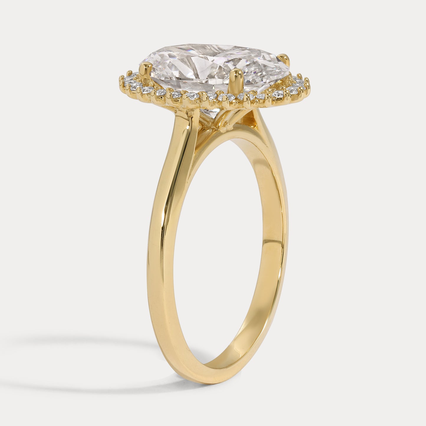 Kate - 3.01ct Lab Grown Oval Engagement Ring