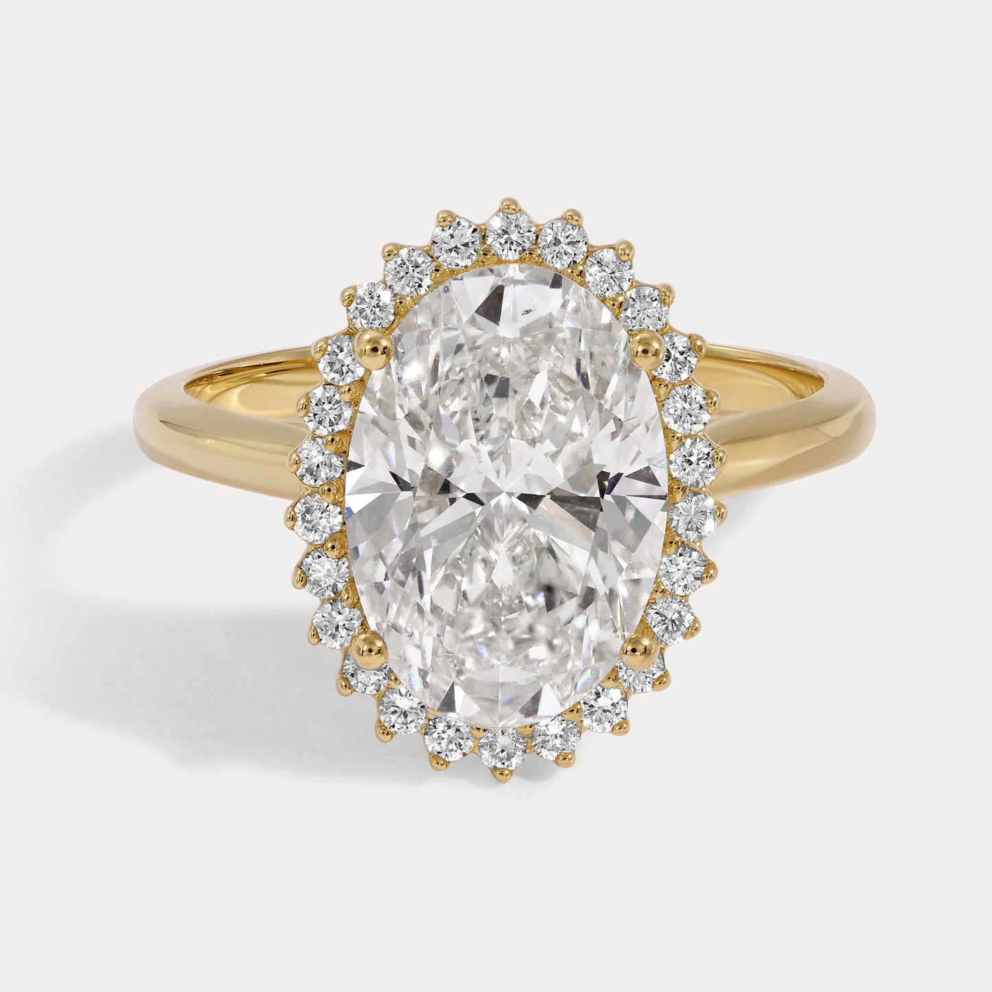 Kate - 3.01ct Lab Grown Oval Engagement Ring