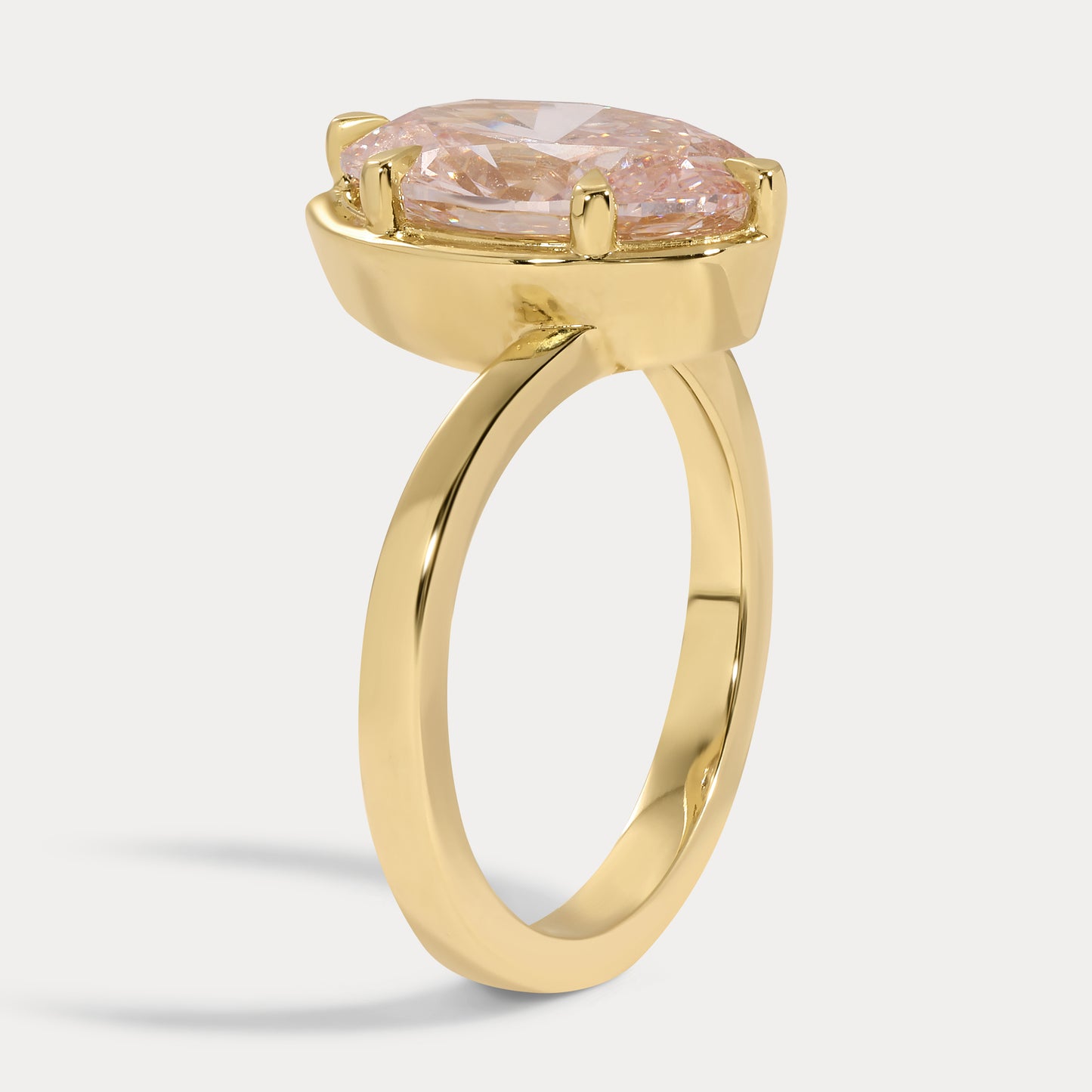 Clara - 3.03ct Lab Grown Pink Diamond Ring