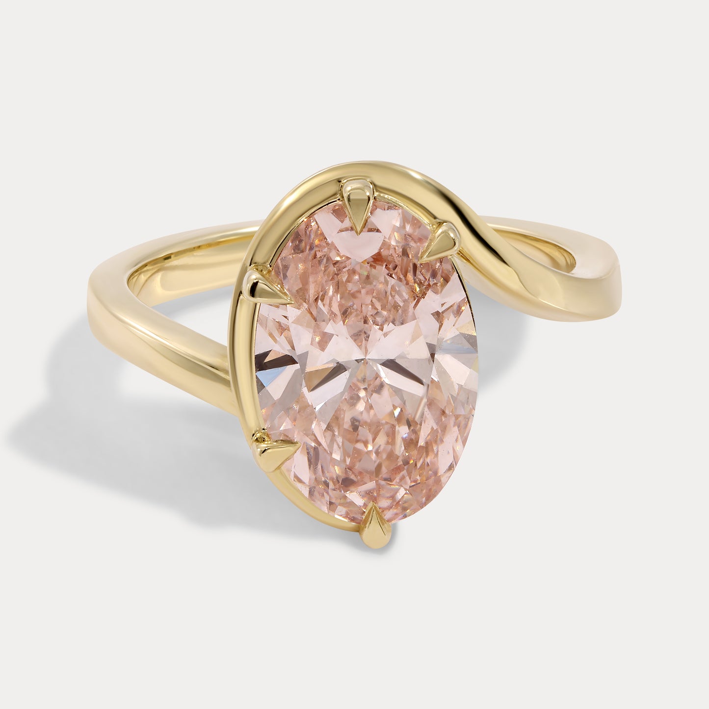 Clara - 3.03ct Lab Grown Pink Diamond Ring