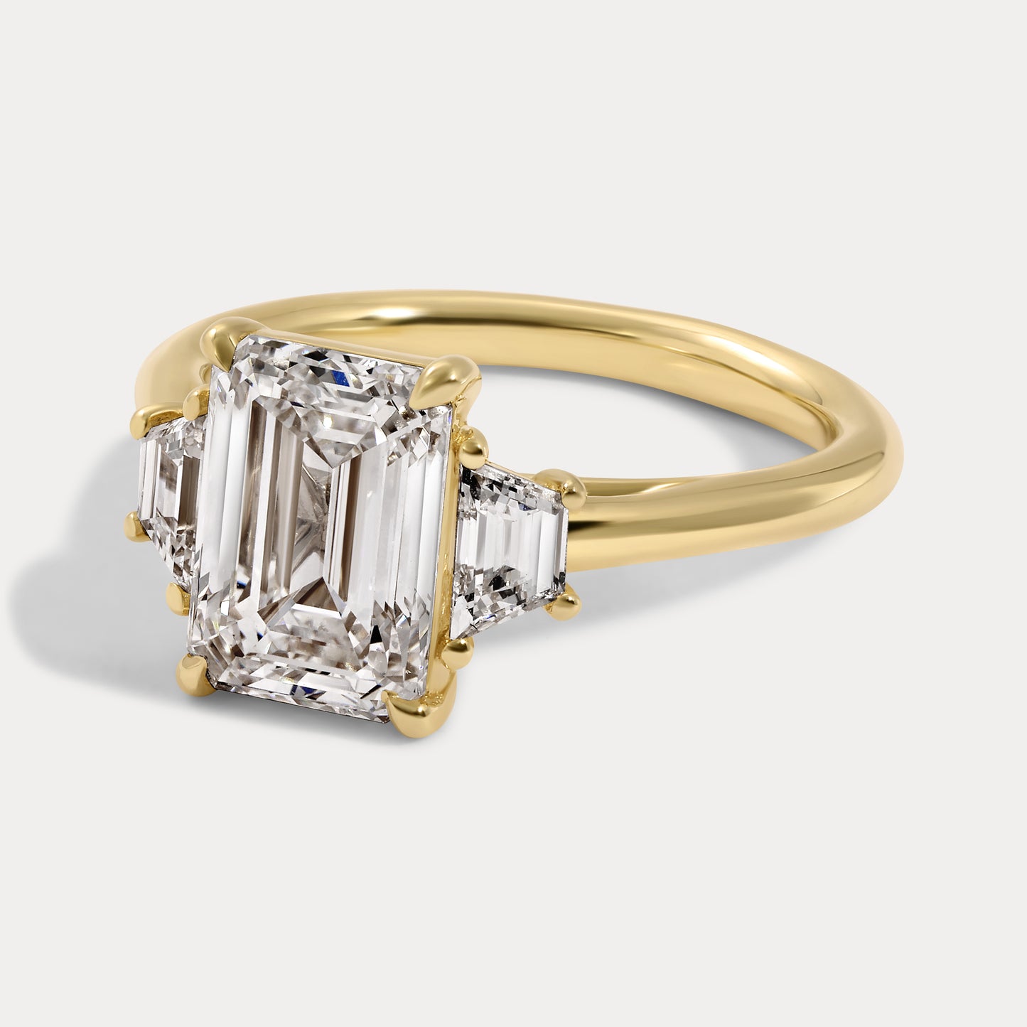 Jessica - 2.77ct Lab Grown Emerald Engagement Ring