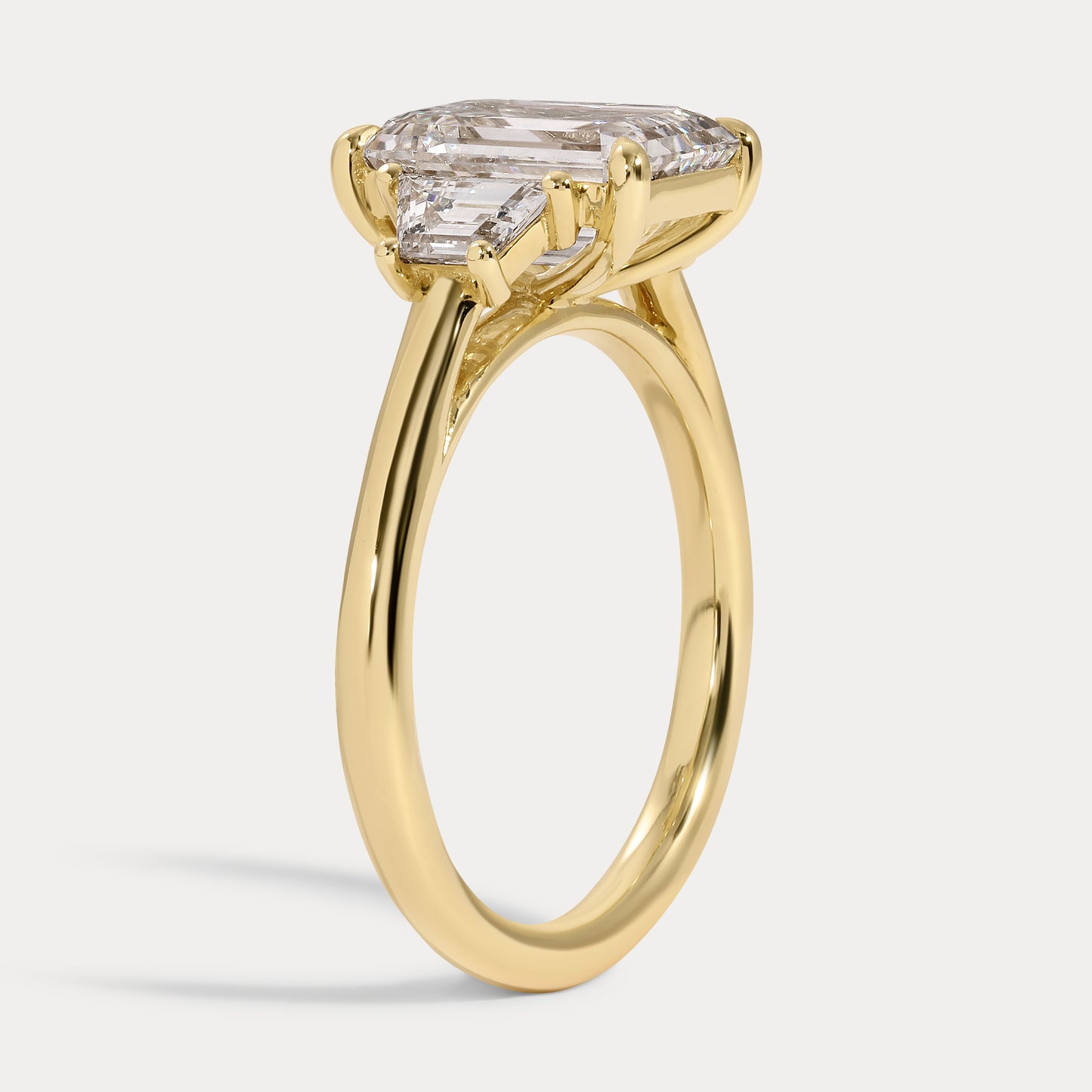 Jessica - 2.77ct Lab Grown Emerald Engagement Ring