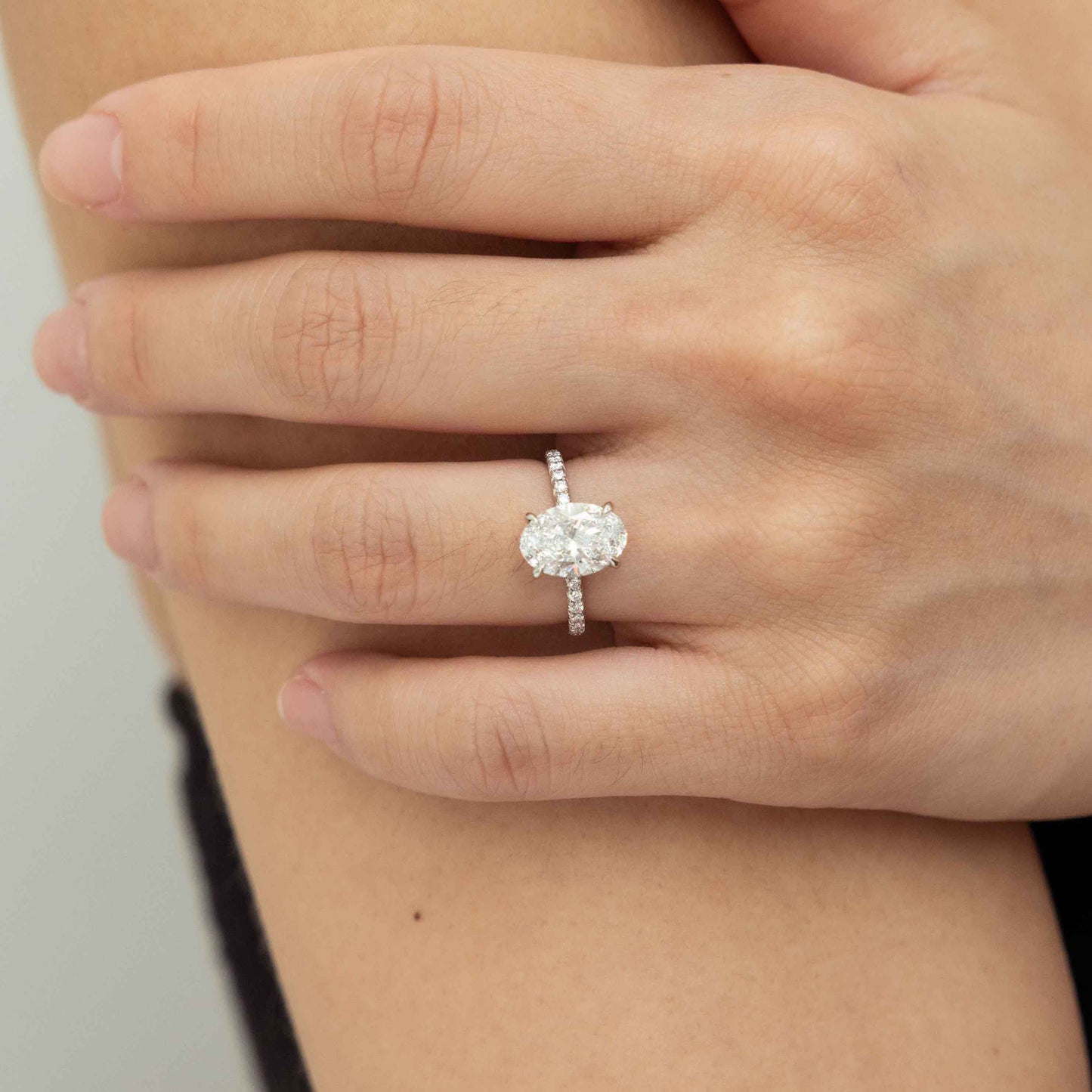 Hailey - 2.21ct Lab Grown Oval Engagement Ring