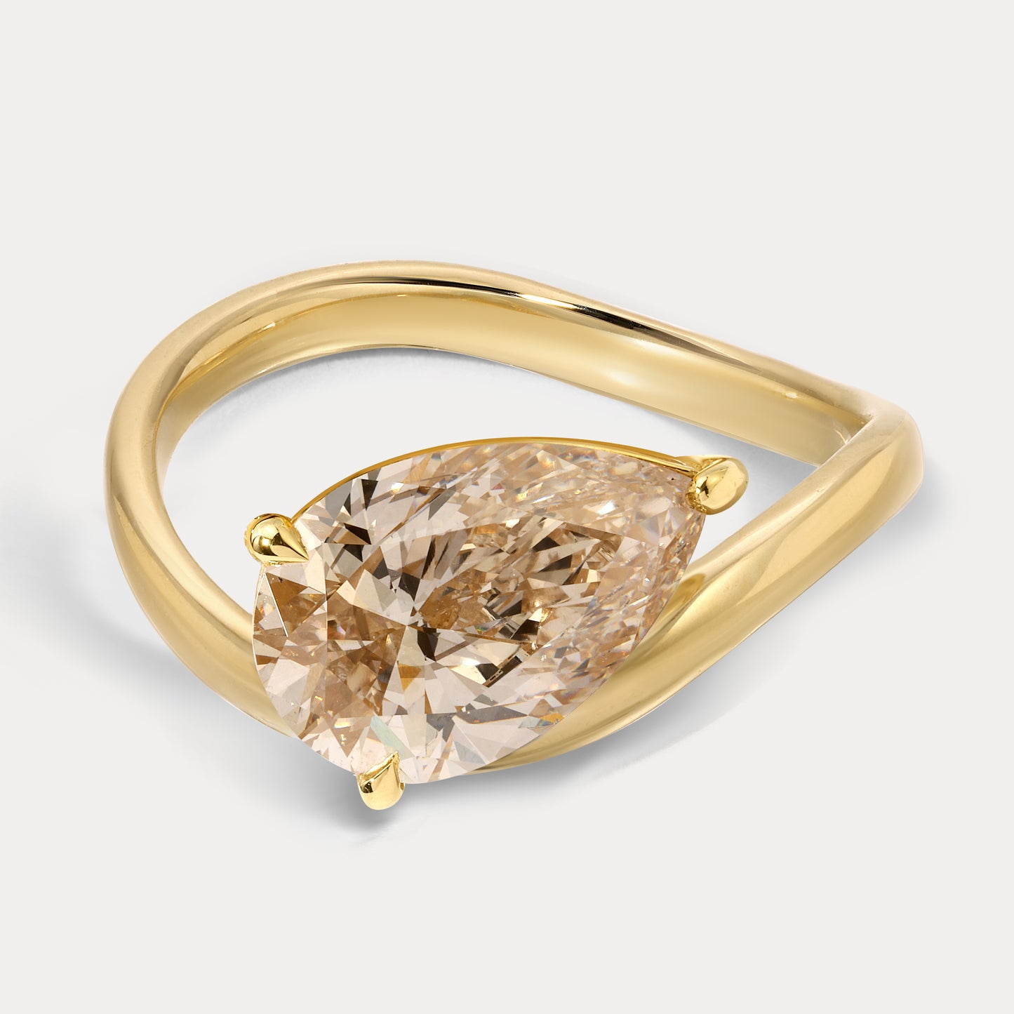 Kayley - 2.29ct Lab Grown Pear Engagement Ring