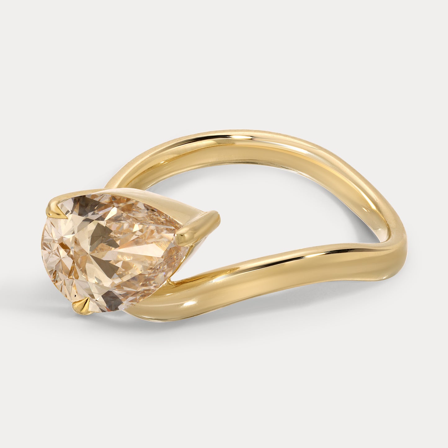 Kayley - 2.29ct Lab Grown Pear Engagement Ring