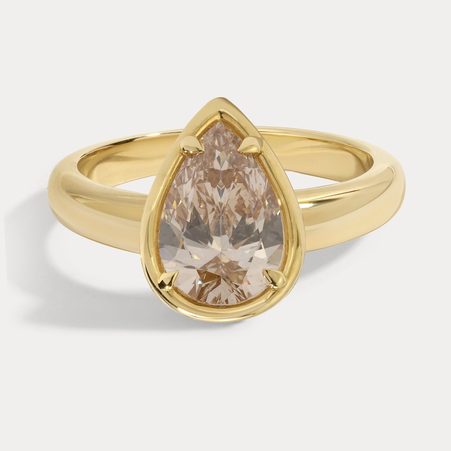 Mika - 1.57ct Lab Grown Pear Engagement Ring