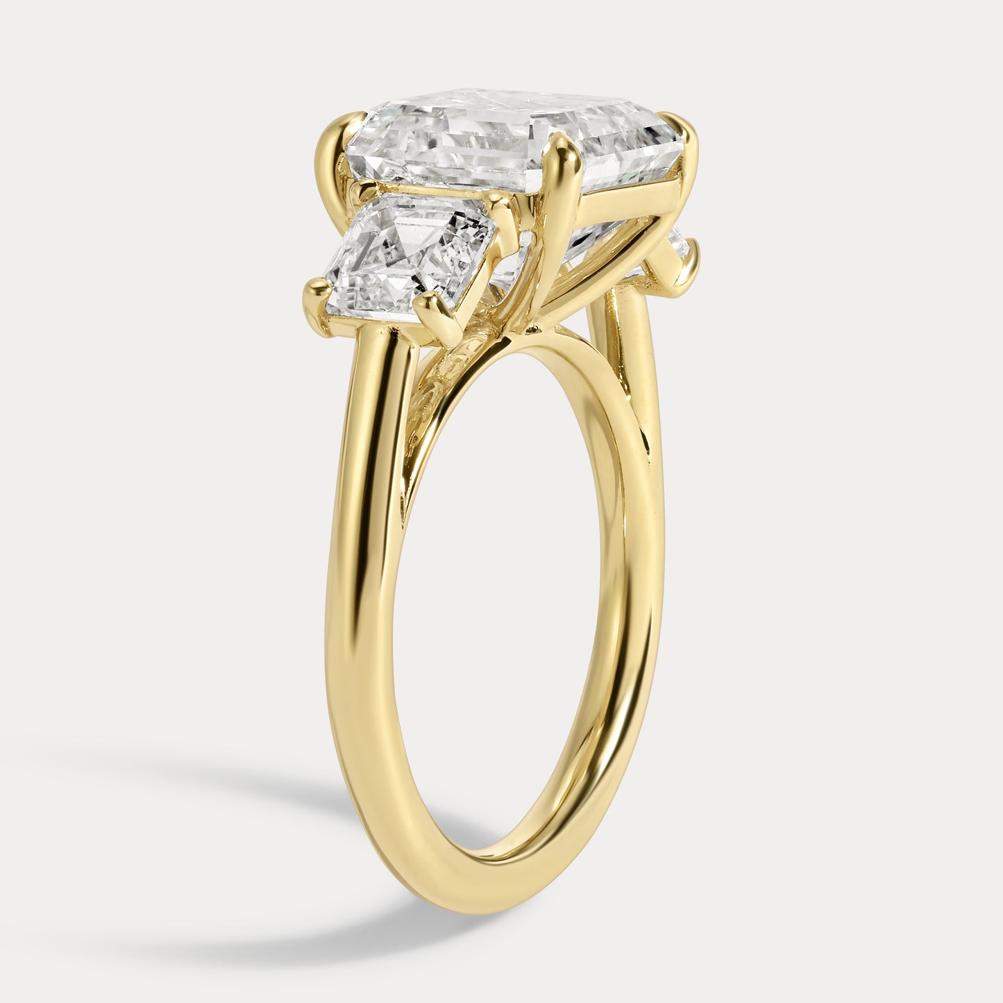 Jill - 5.04ct Lab Grown Asscher Engagement Ring