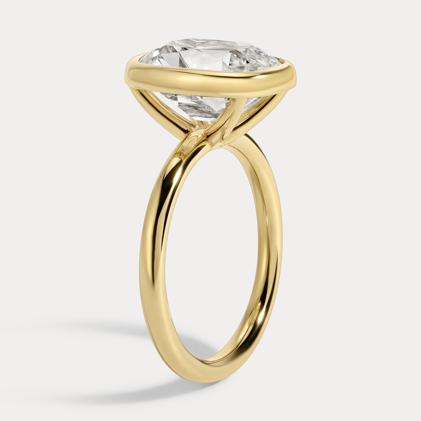 Ellie - 5.05ct Lab Grown Old Mine Engagement Ring