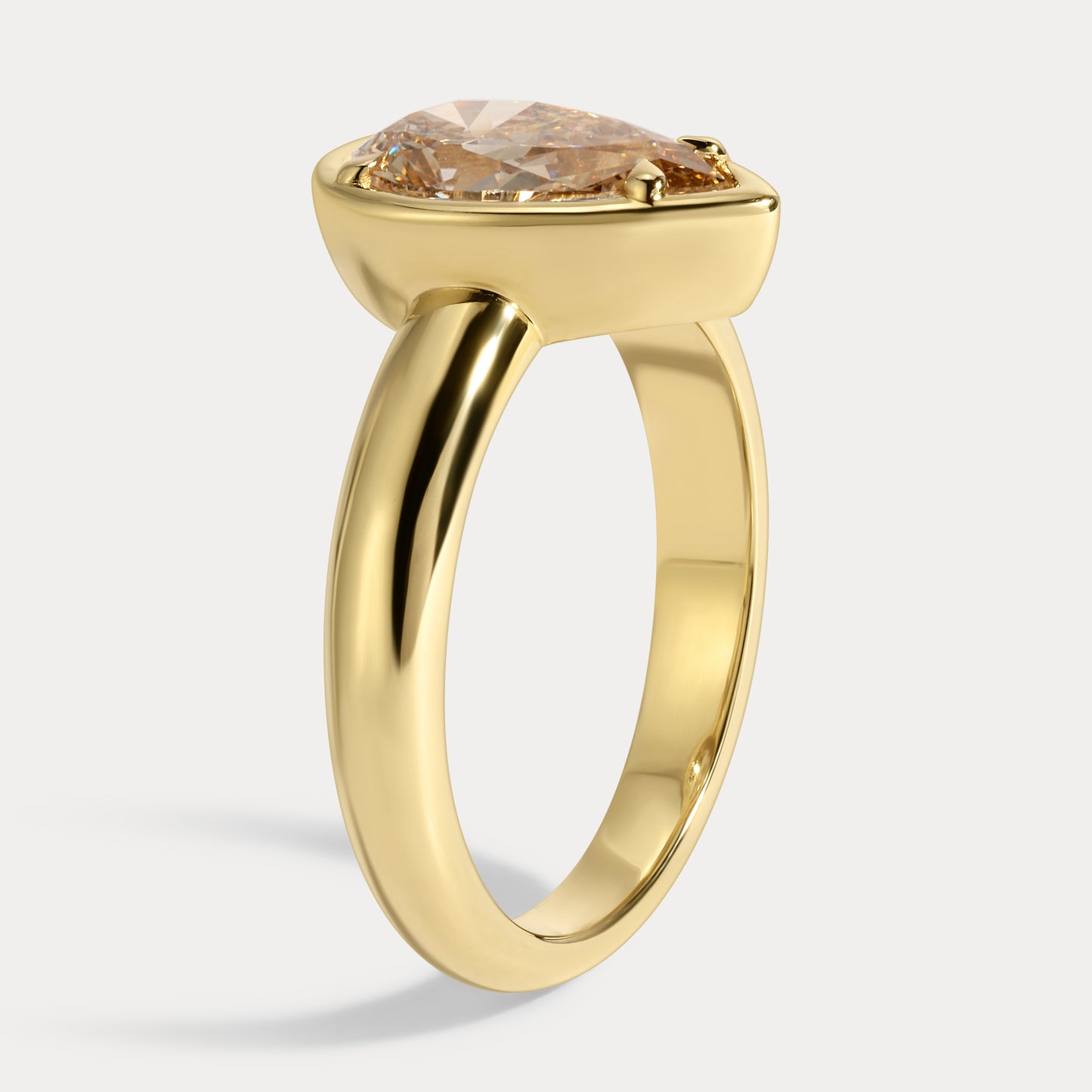 Mika - 1.57ct Lab Grown Pear Engagement Ring