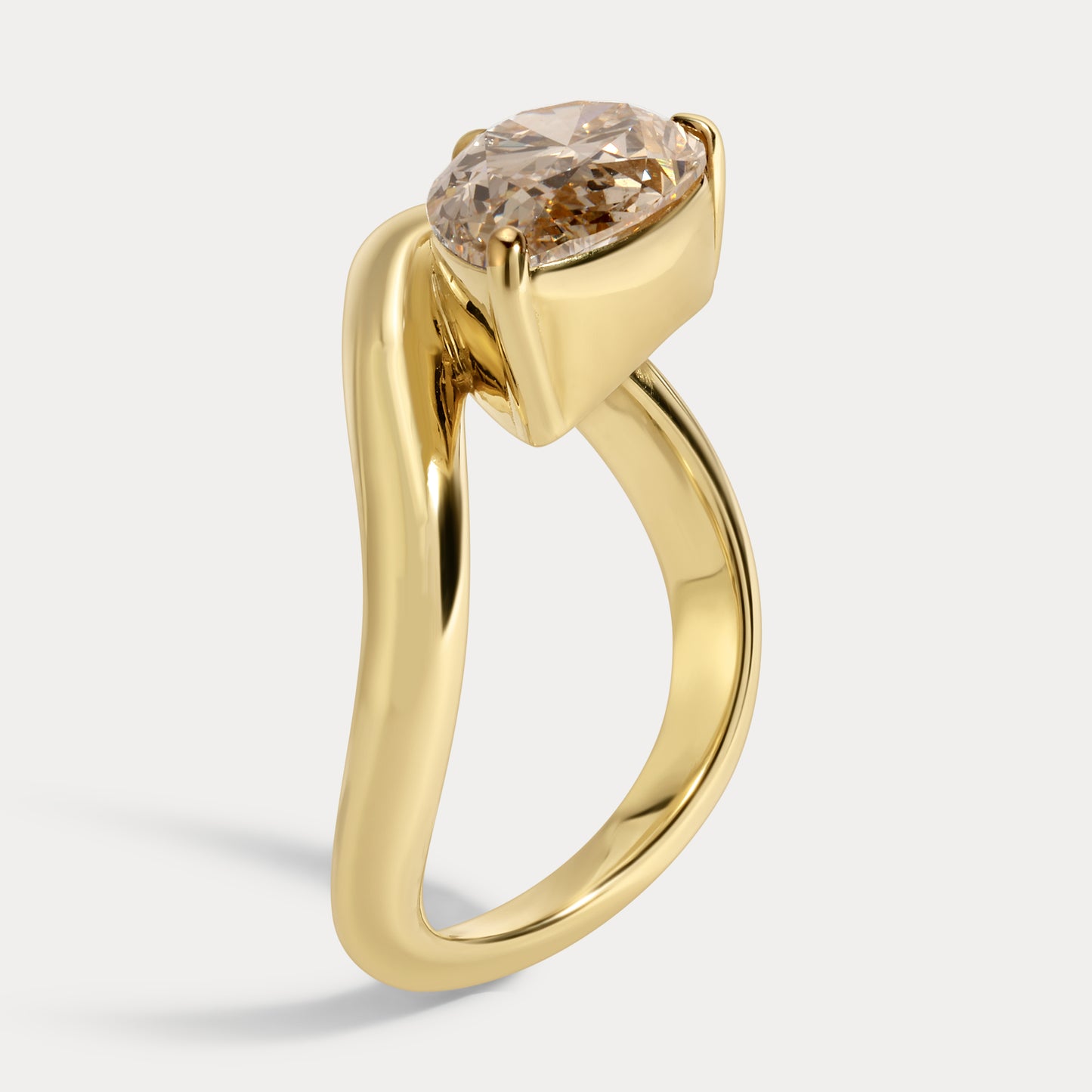 Kayley - 2.29ct Lab Grown Pear Engagement Ring