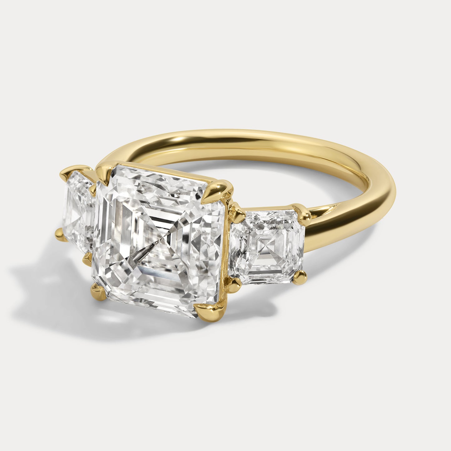 Jill - 5.04ct Lab Grown Asscher Engagement Ring