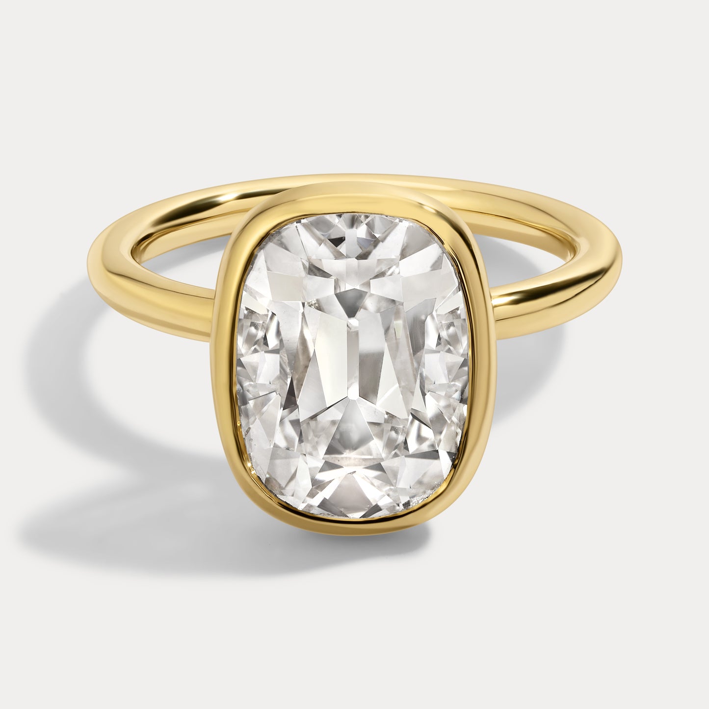 Ellie - 5.05ct Lab Grown Old Mine Engagement Ring