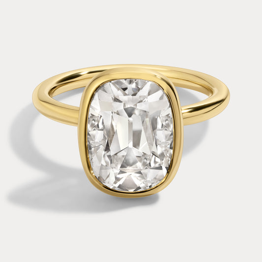 Ellie - 5.05ct Lab Grown Old Mine Engagement Ring