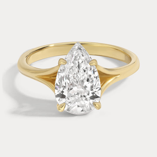 Alexa - 2.51ct Earth Mined Pear Engagement Ring