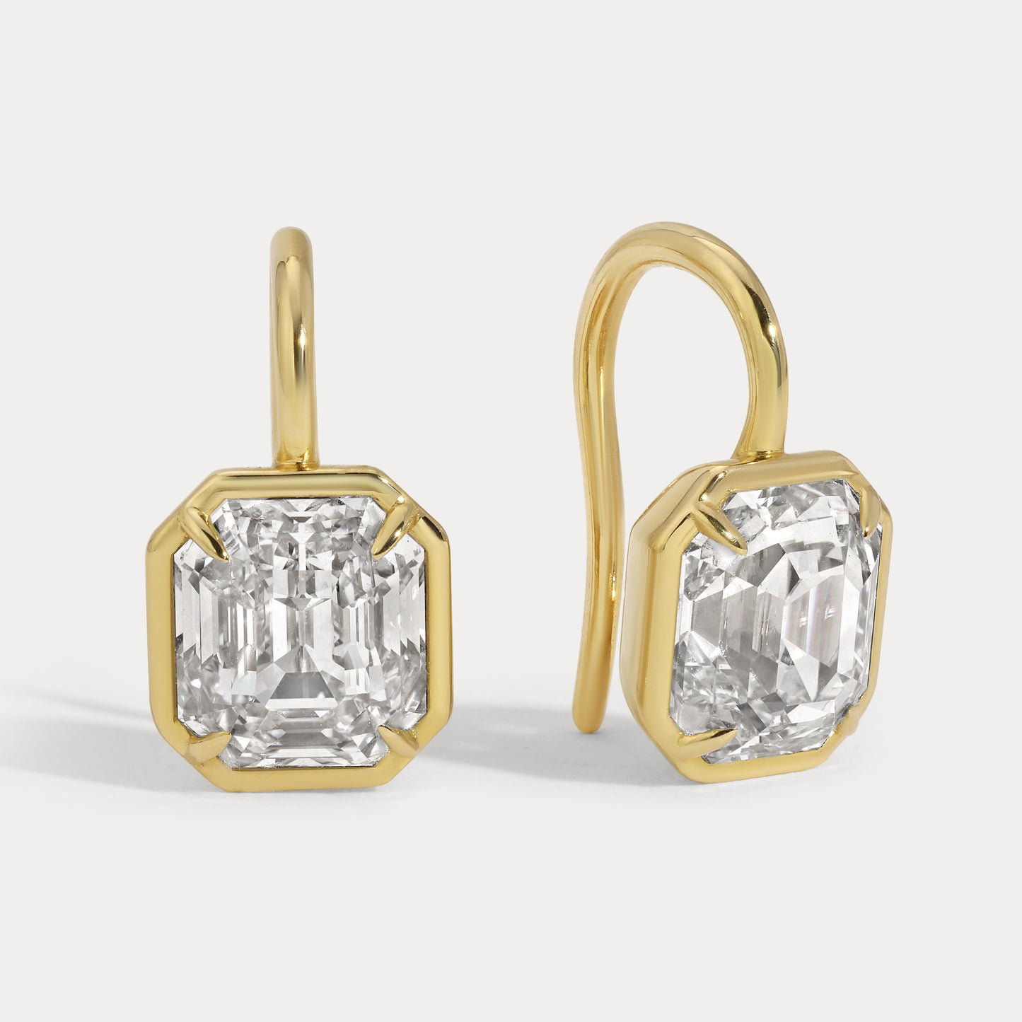 Antique Emerald Diamond Earrings