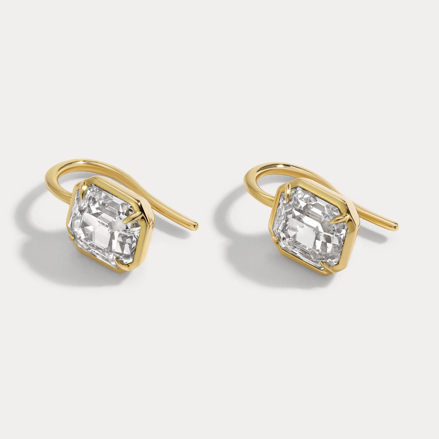 Antique Emerald Diamond Earrings