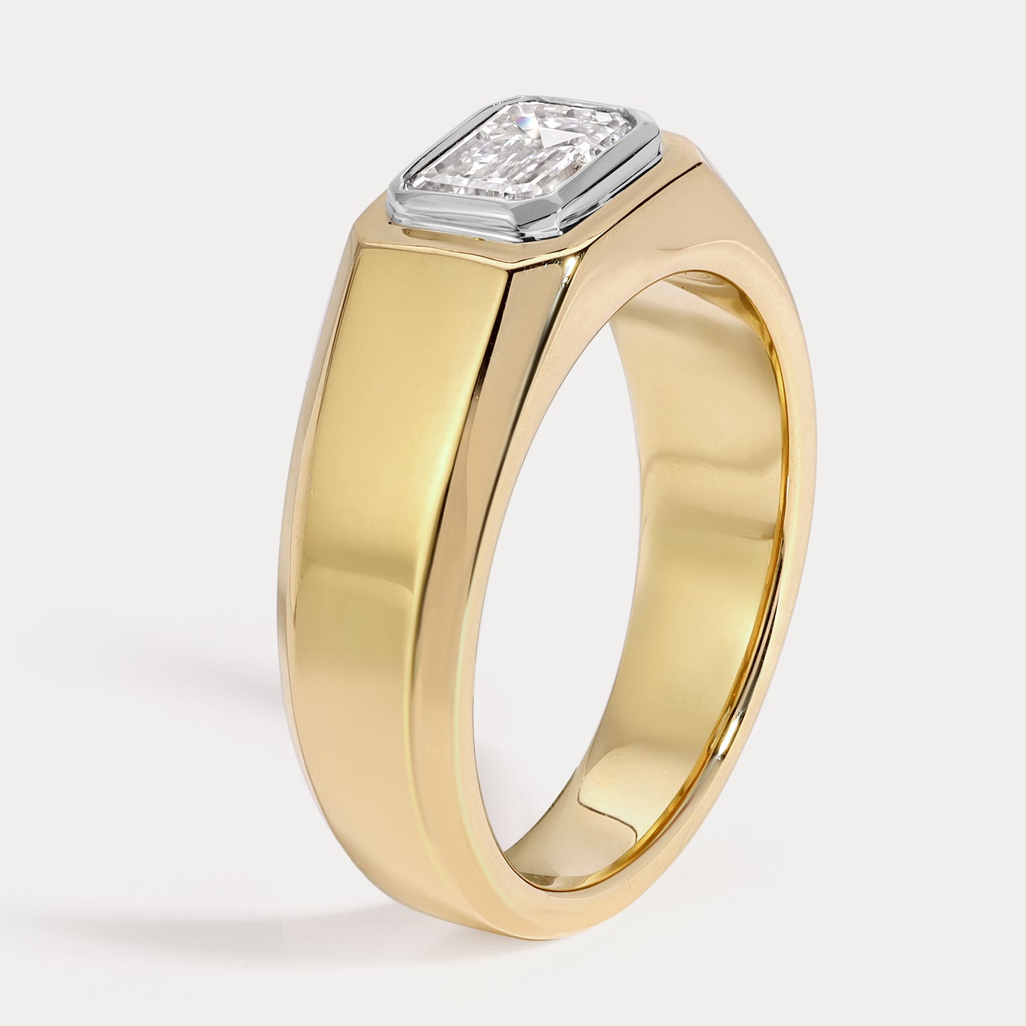 Margo - 1.01ct Lab Grown Emerald Engagement Ring
