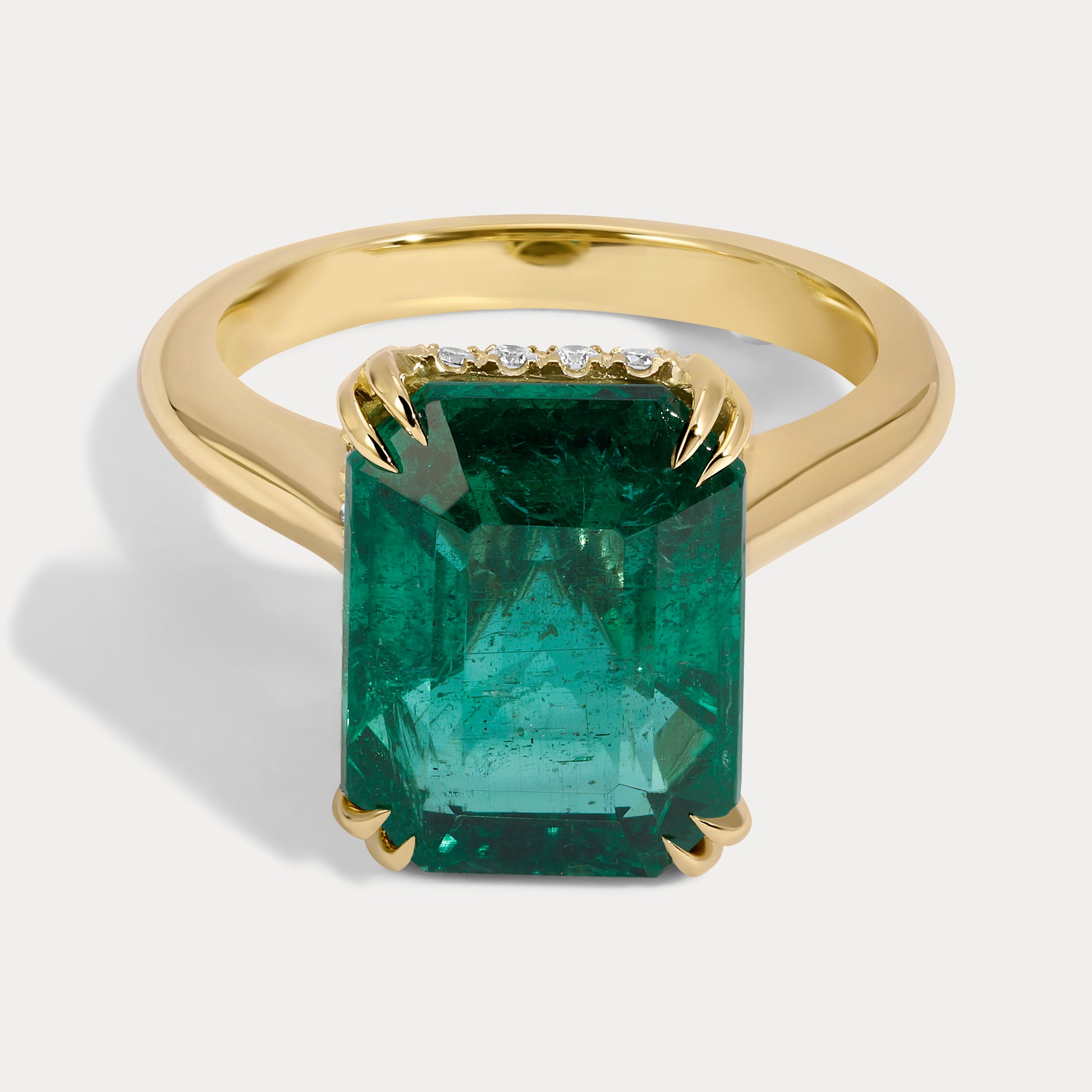 Bari - 3.29ct Earth Mined Emerald Cocktail Ring Bari - 3.29ct Earth Mined Emerald Cocktail Ring