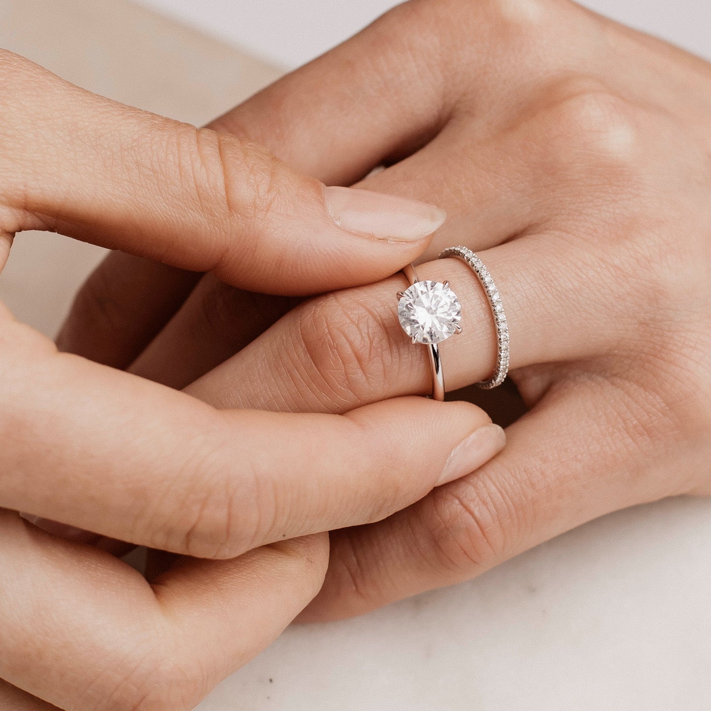 Christina - 2.91ct Lab Grown Round Engagement Ring