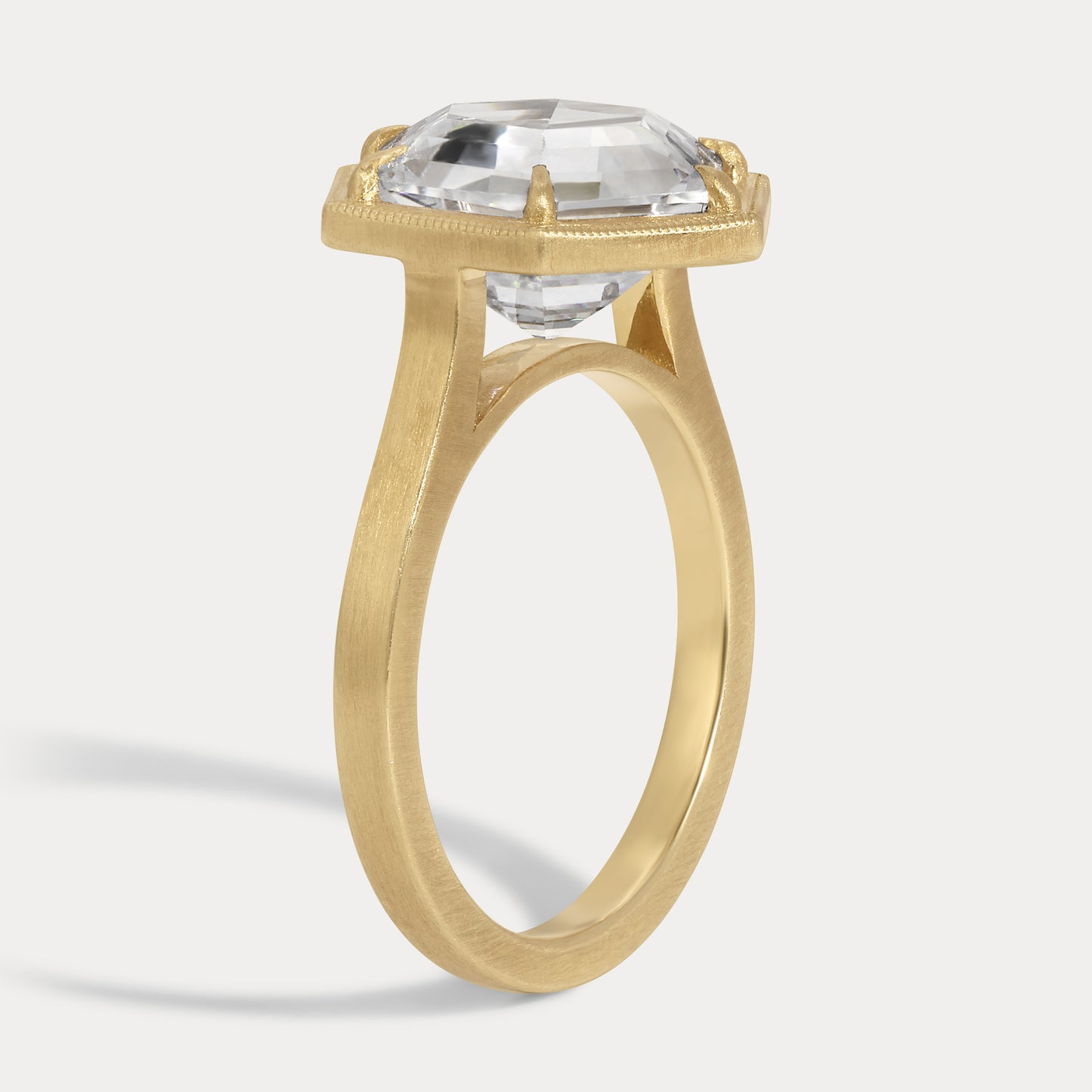 Hilary - 5.09ct Earth Mined Hexagon Engagement Ring