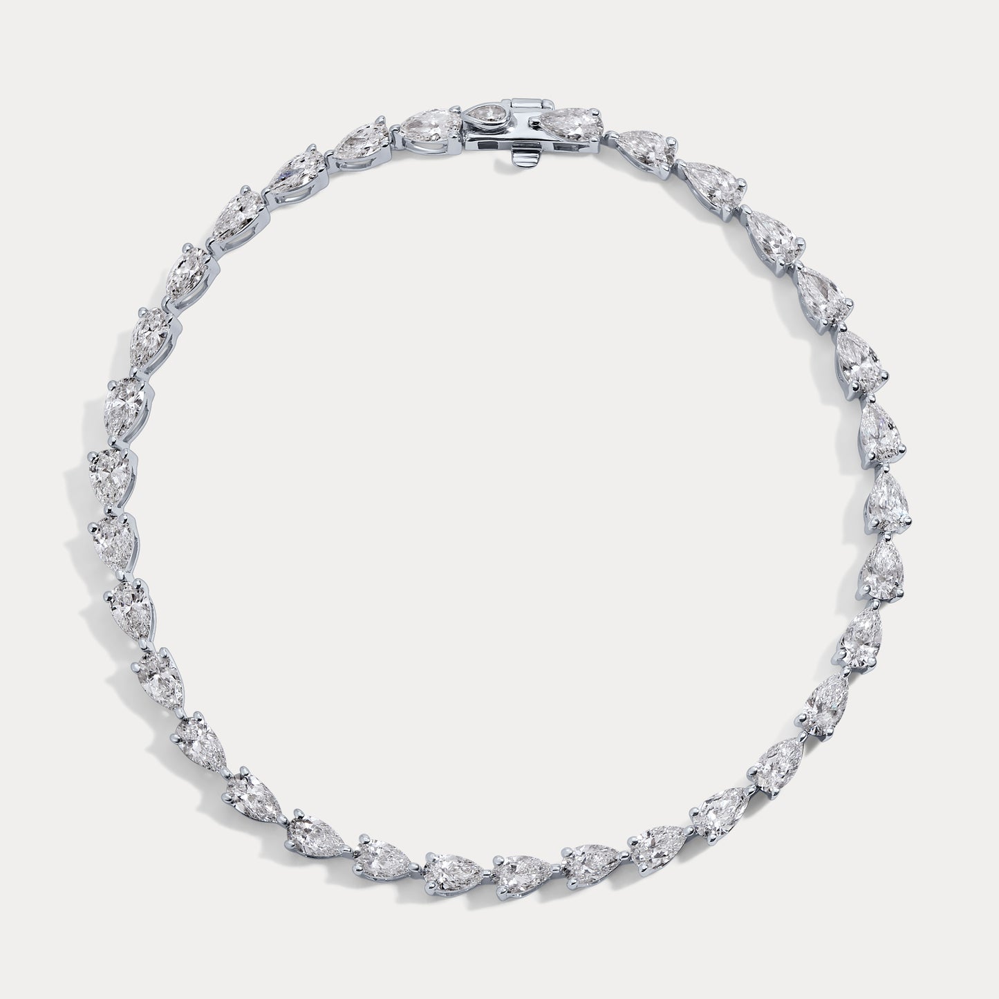 East West Pear Diamond Bracelet