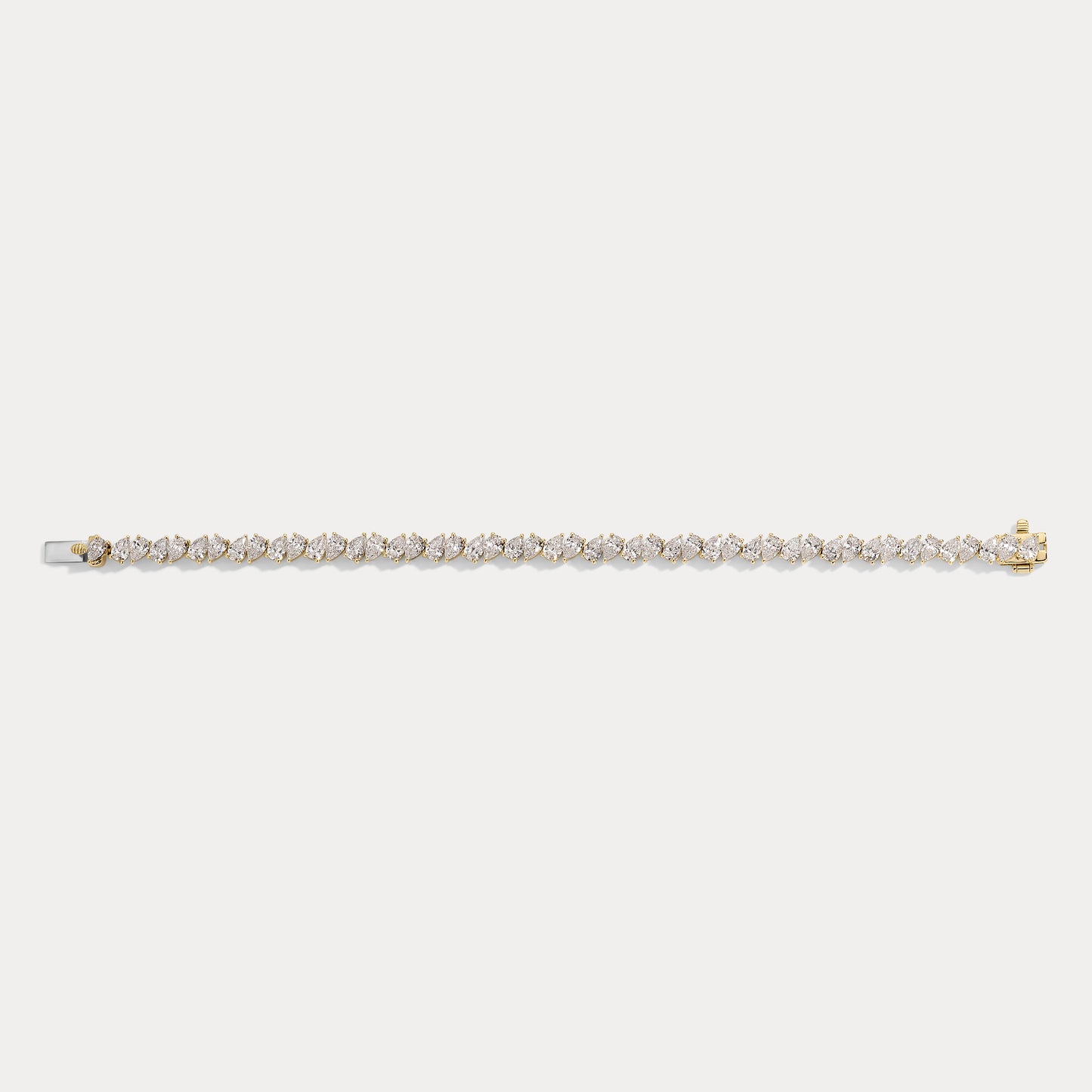 Alternating Pear Diamond Bracelet