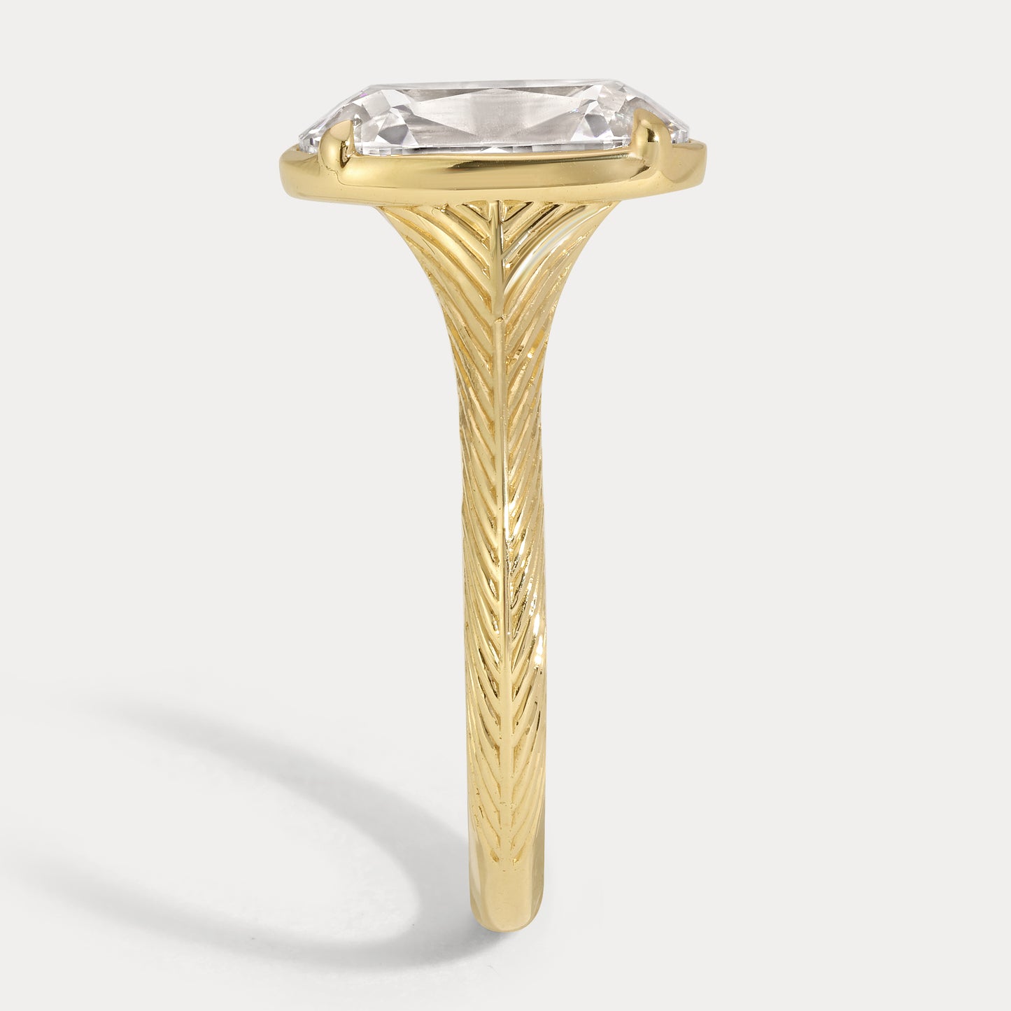Tera - 3.45ct Lab Grown Old Mine Engagement Ring